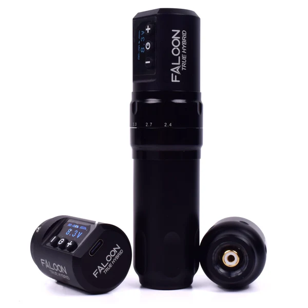 Falcon True Hybrid Wireless Tattoo Pen Machine with 2 Removable Battery